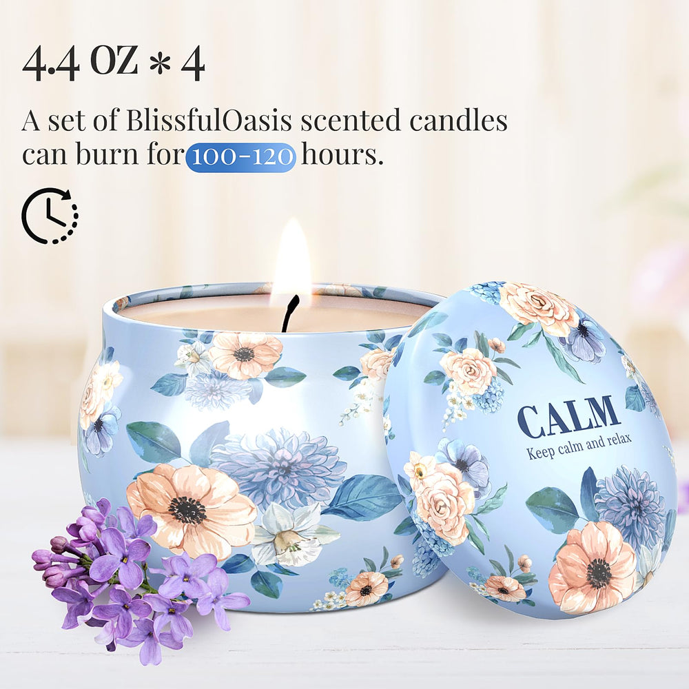 Candle jars with lids from BlissfulOasis set