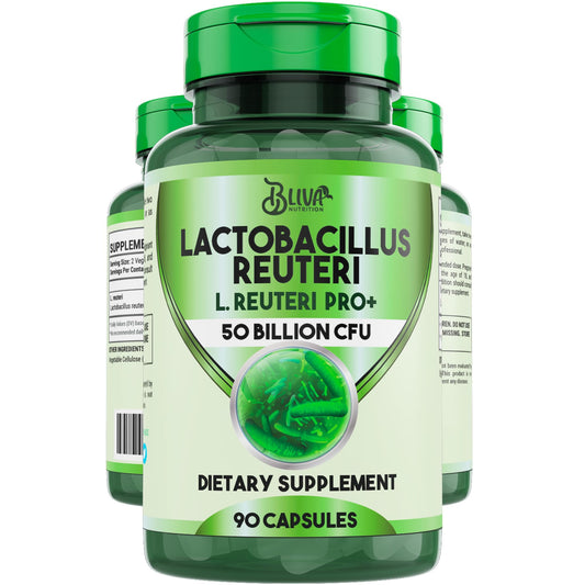 BLIVA Lactobacillus Reuteri capsules bottle front view