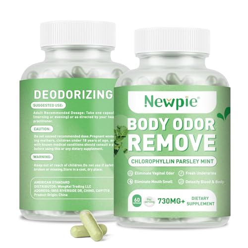 Blltzzz Newpie Body Deodorizing Supplement bottle with 60 capsules