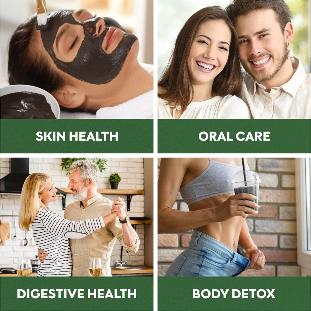 Digestive health and bloating support with activated charcoal