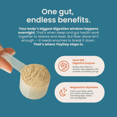 Graphic showing bloating relief and improved gut comfort