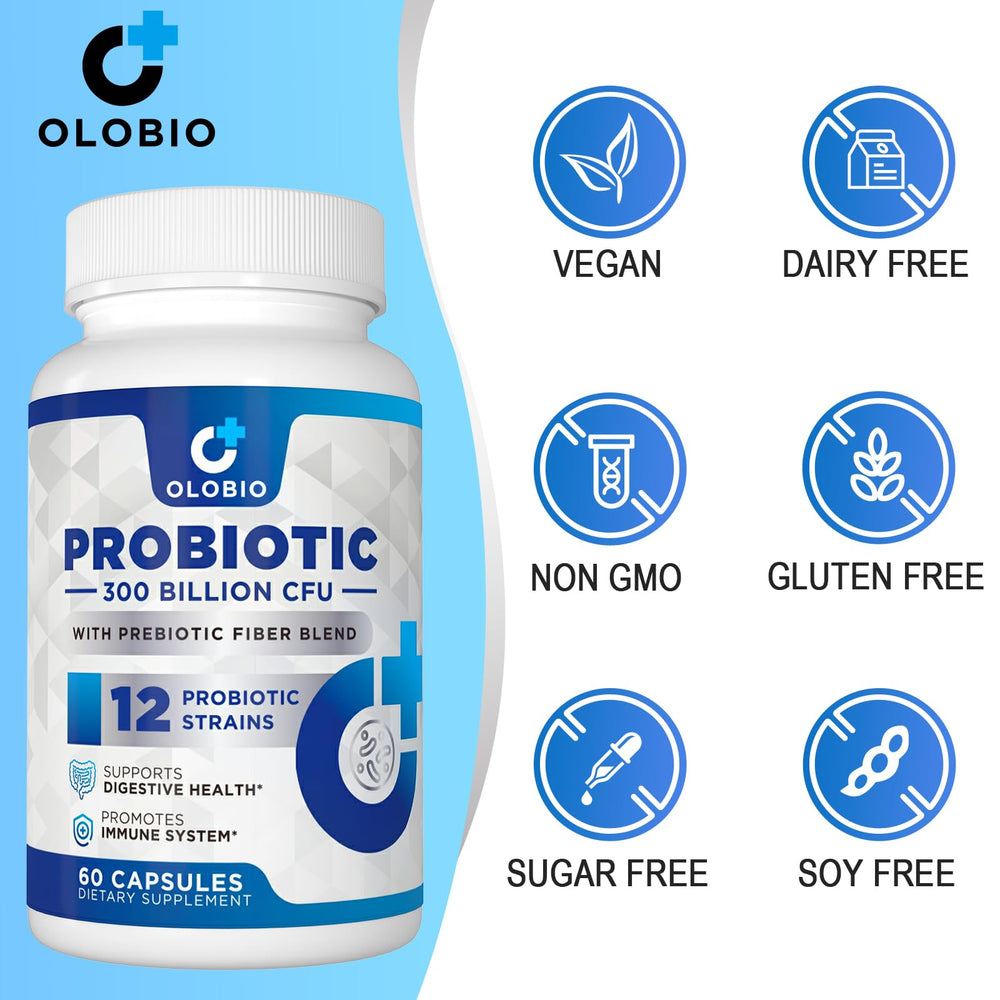 Bloating relief concept with probiotic capsules