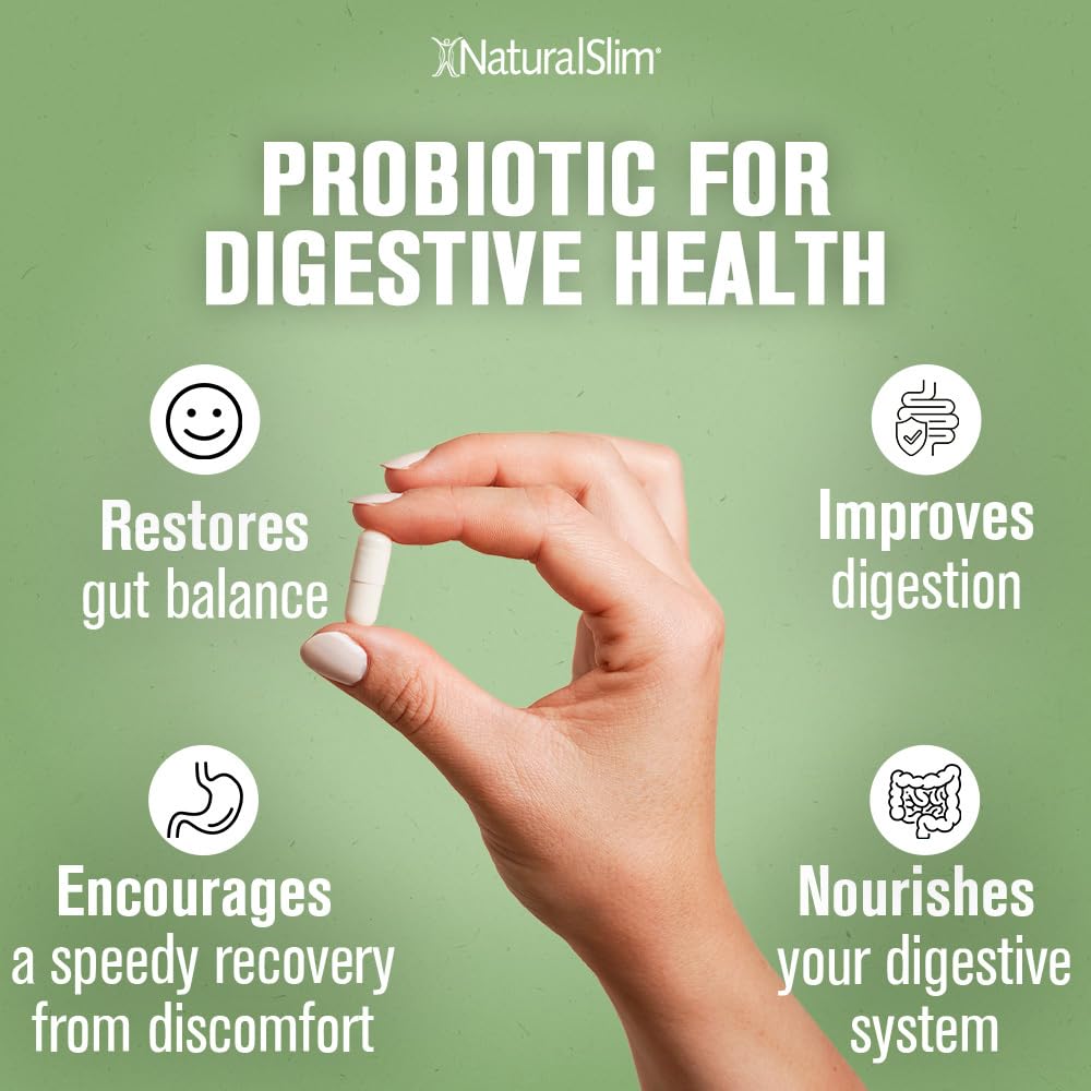 Illustration of bloating relief from probiotics