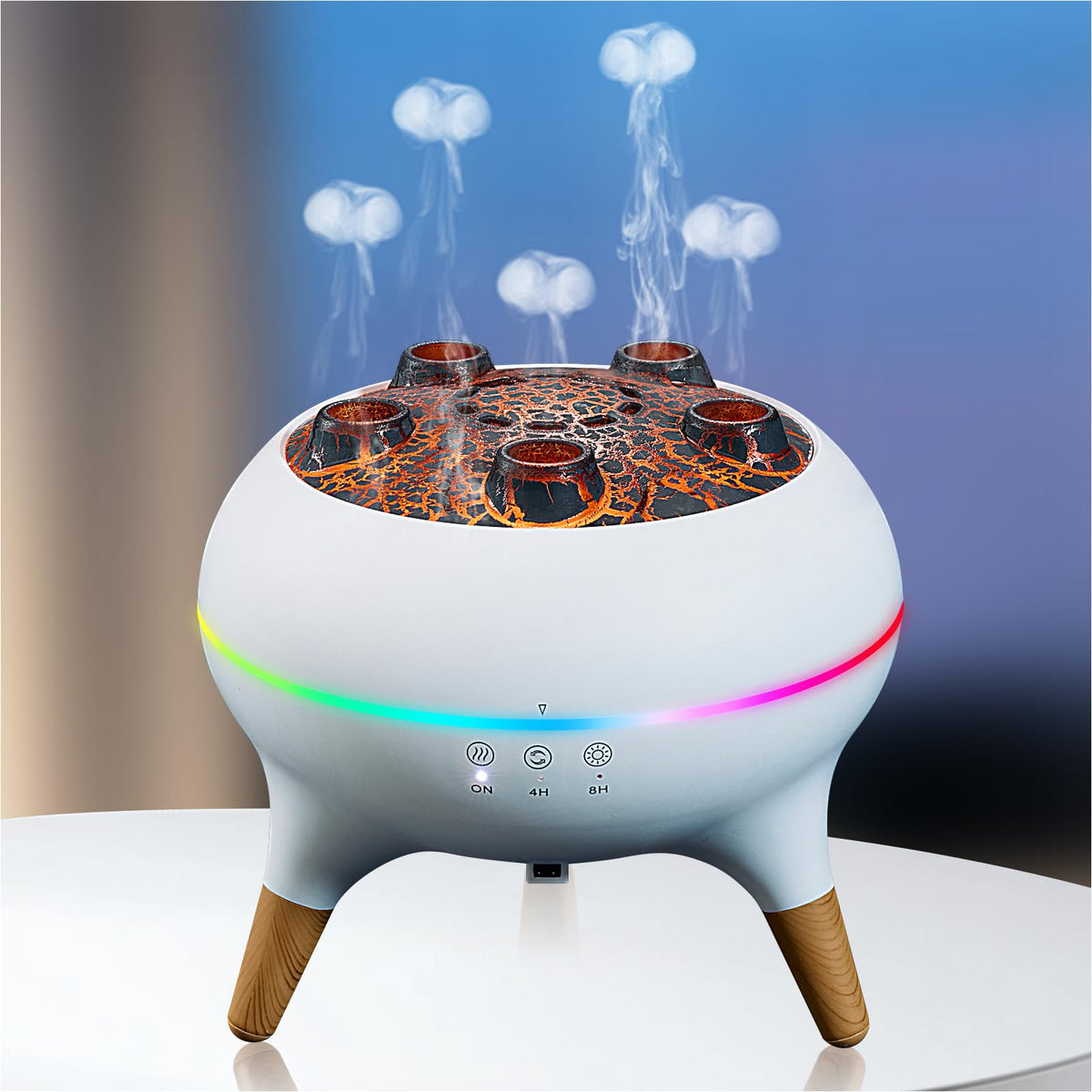 BLOIMP Jellyfish 250ml diffuser front view white