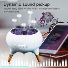 Jellyfish diffuser dispensing mist using 5-nozzle design