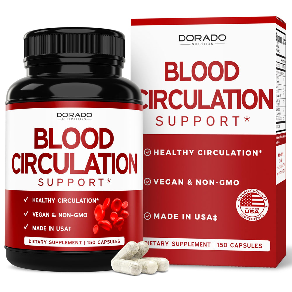 Blood Circulation Supplements bottle label with Diosmin