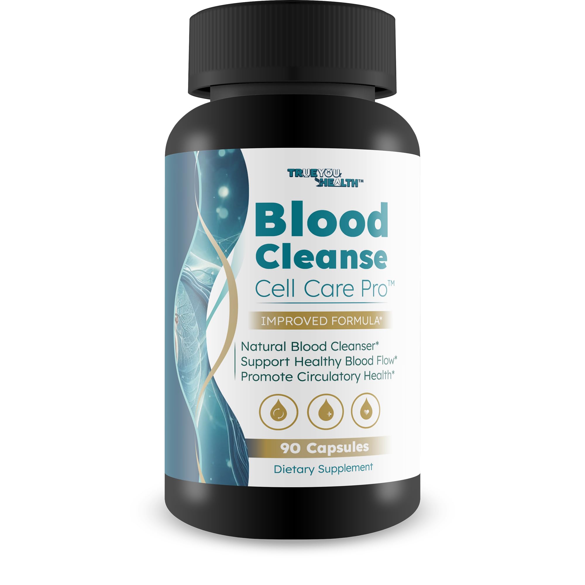 Blood Cleanse Cell Care Pro bottle displaying product label