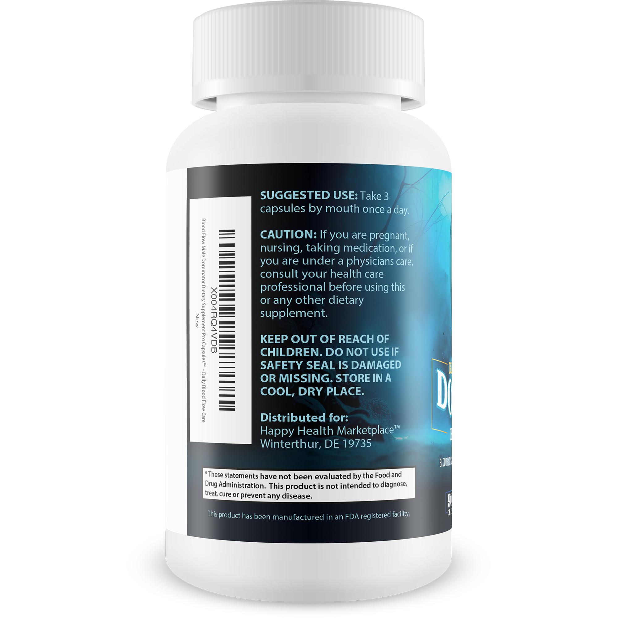 Blood Flow Male Dominator energy and focus illustration