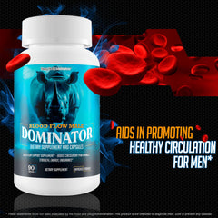 Blood Flow Male Dominator made in USA label