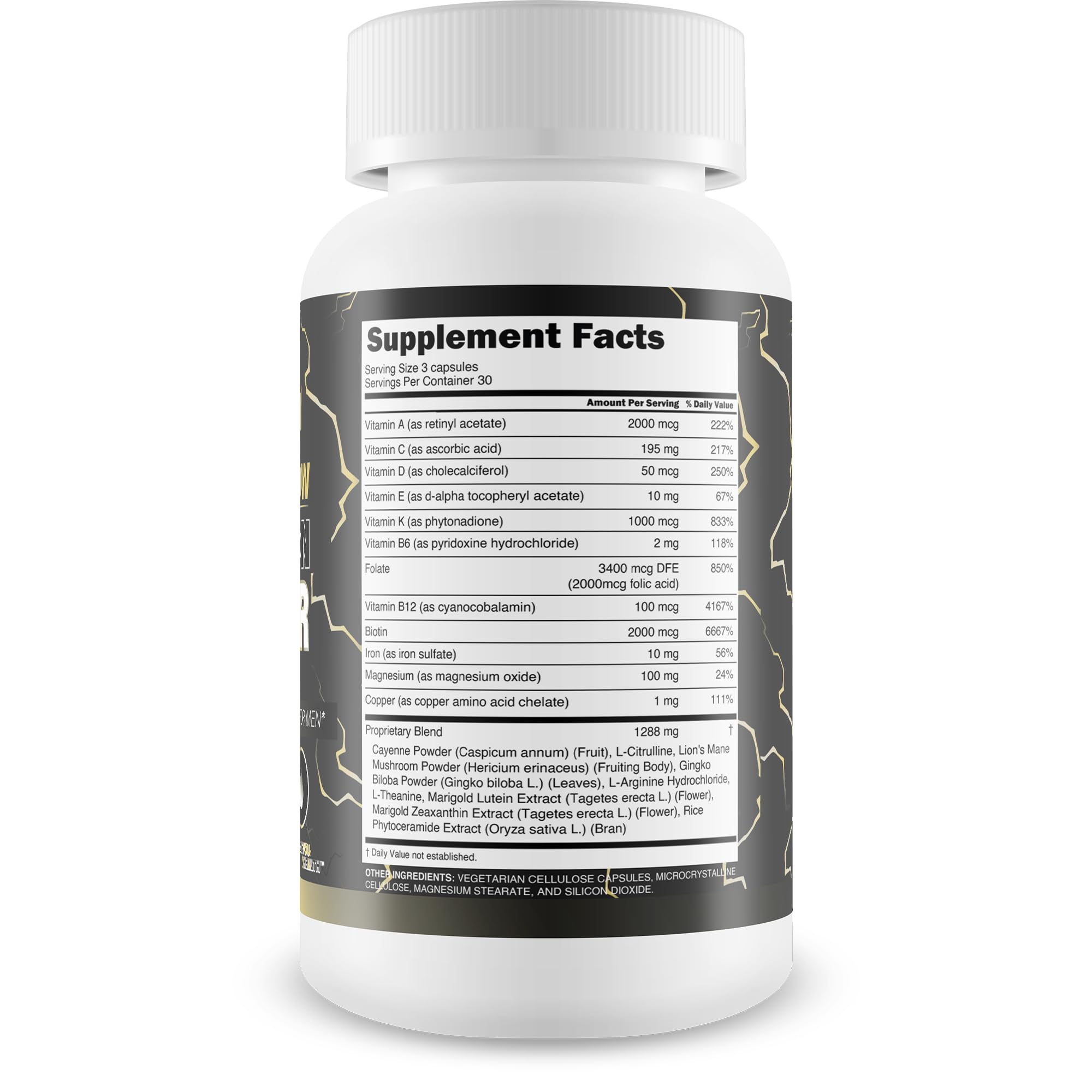 Herbal ingredients representing Blood Flow Stallion Power Pro formula
