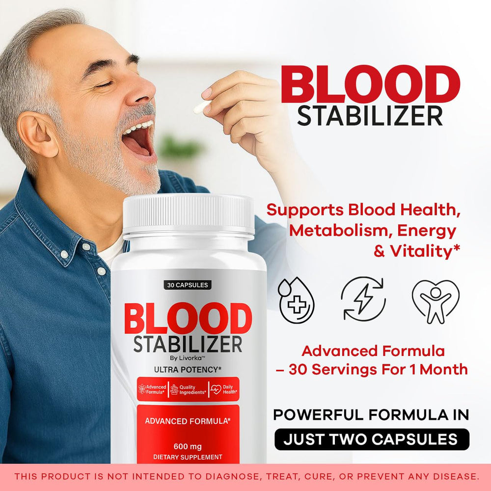Blood Stabilizer bottle label close-up
