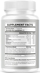 Supplements bottle on white background