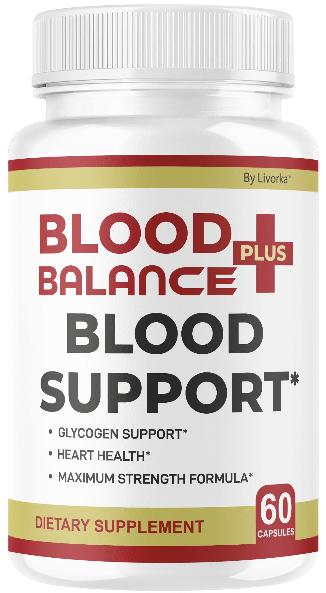 BloodBalance Plus Capsules bottle on white background