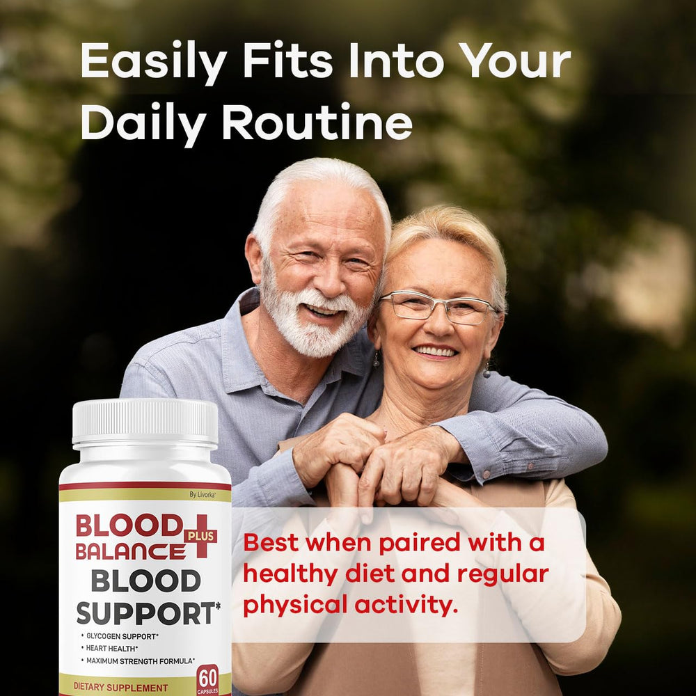 Front view of BloodBalance Plus packaging