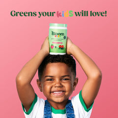 Bloom Nutrition child sipping cup demonstrating enjoyment and convenient daily use
