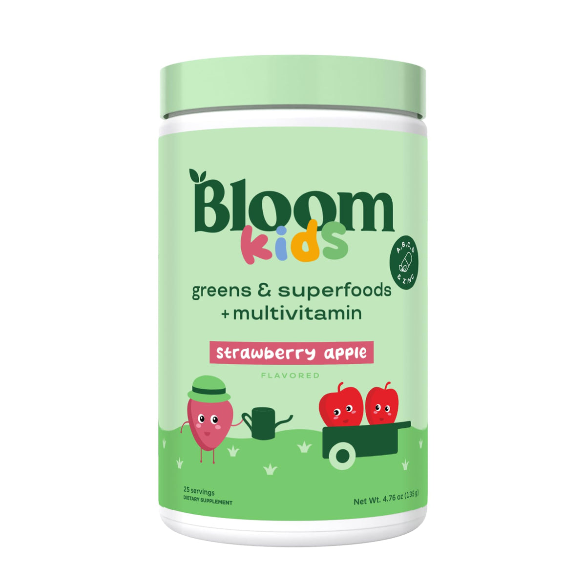 Bloom Nutrition front packaging showing flavor and servings for easy recognition and trust