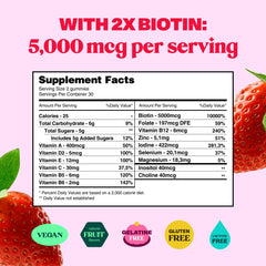 Clinically formulated hair growth vitamins for women