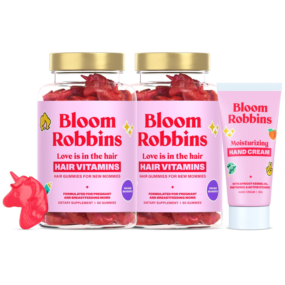 Hero image of Bloom Robbins Prenatal Hair Gummy bottle