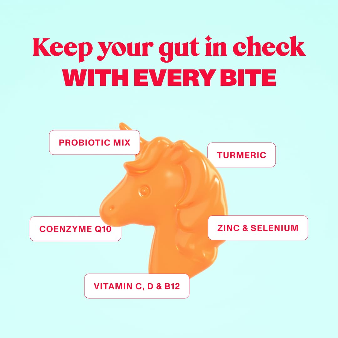 Hands holding adult probiotic gummies