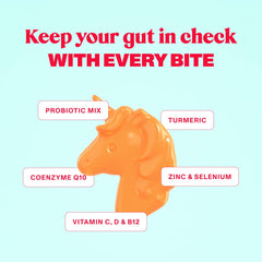 Hands holding adult probiotic gummies