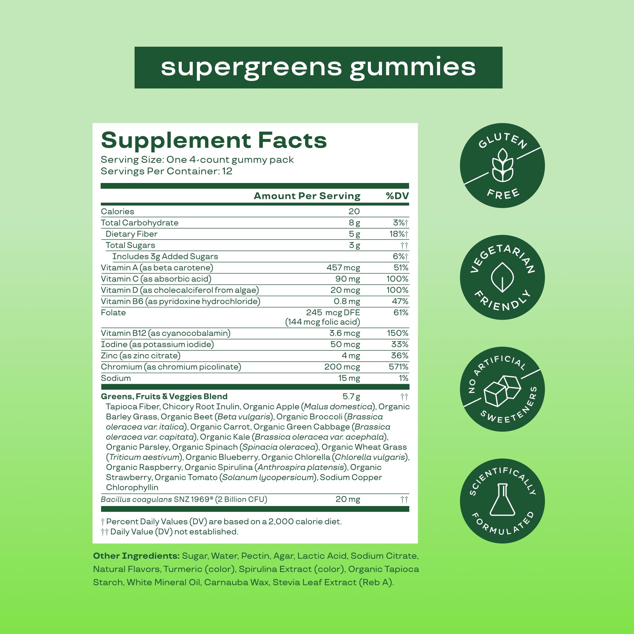 Close-up of Bloom Super Greens Gummies texture