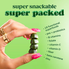 On-the-go packs of Bloom Super Greens Gummies