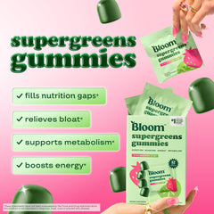 Gummies highlighting probiotics and fiber ingredients