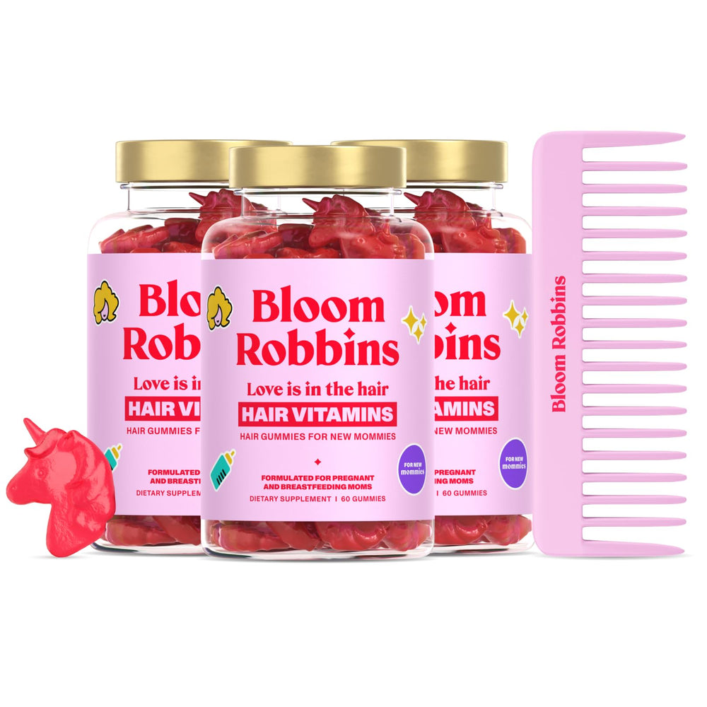 Bloom Robbins Prenatal Hair Gummies pack front view