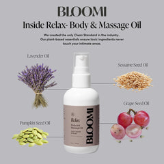 Oil smoothly poured for massage demonstrating glide