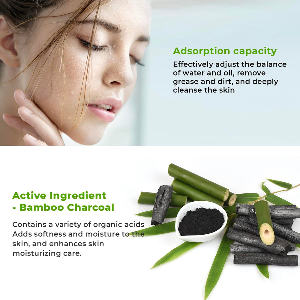 Blooskim calming botanical blend balances skin after use.