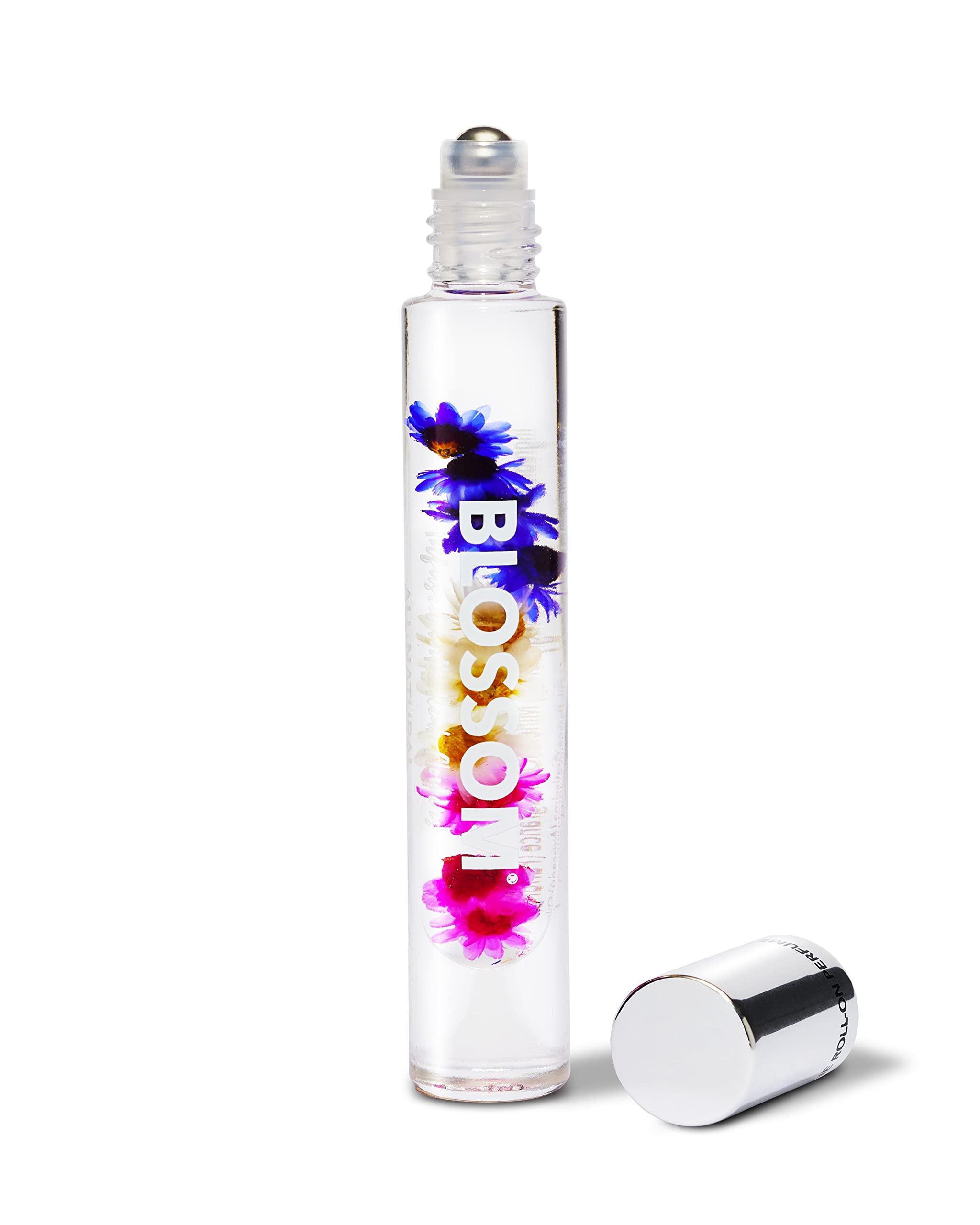 Blossom Honey Jasmine roll-on bottle with real flowers for a delicate, portable fragrance