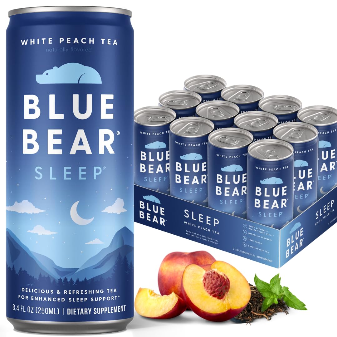 Front view of Blue Bear Melatonin Sleep Drink can