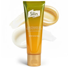 Blue Fresh Silin Repair bottle with keratin conditioning formula.
