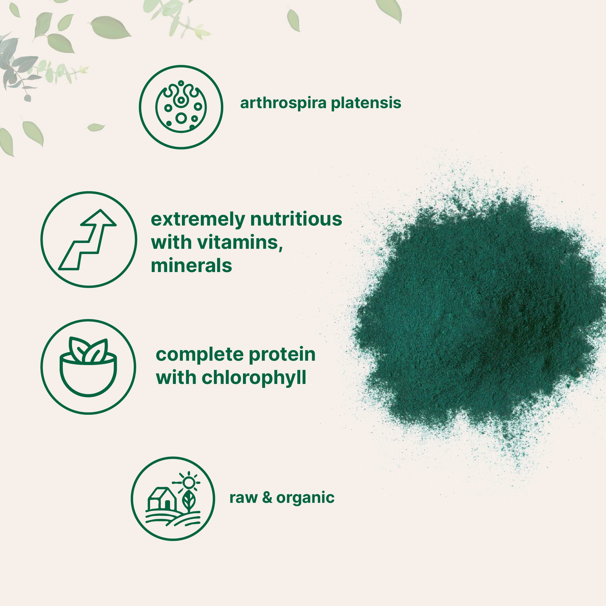 Nutritional profile of blue-green algae spirulina
