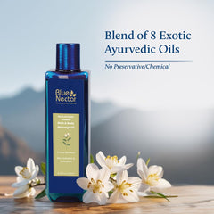 Sesame and linseed oil base with Ayurvedic herbs for Jasmine body oil