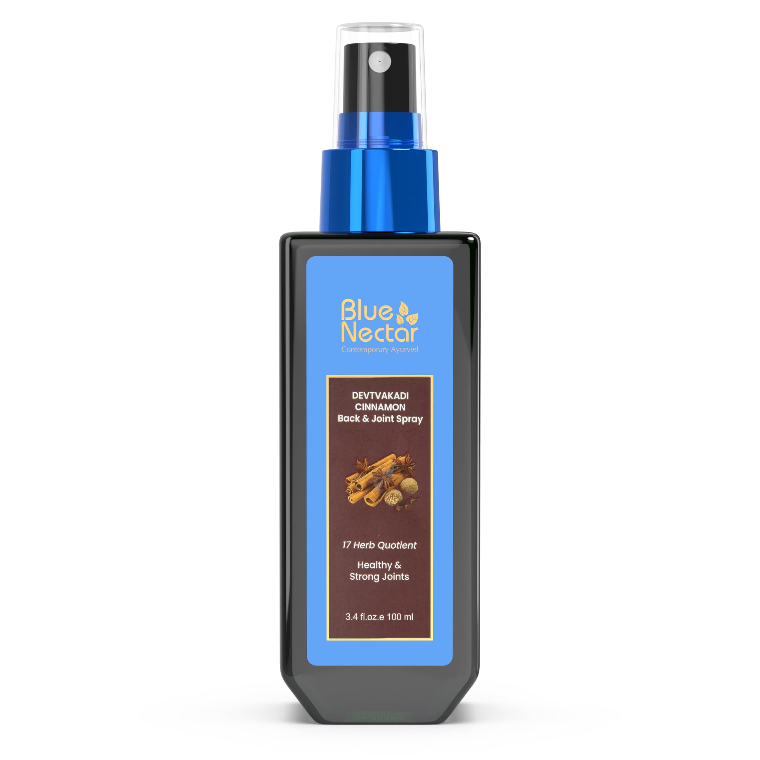 Blue Nectar Spray bottle with clove and cinnamon for back, joints and legs