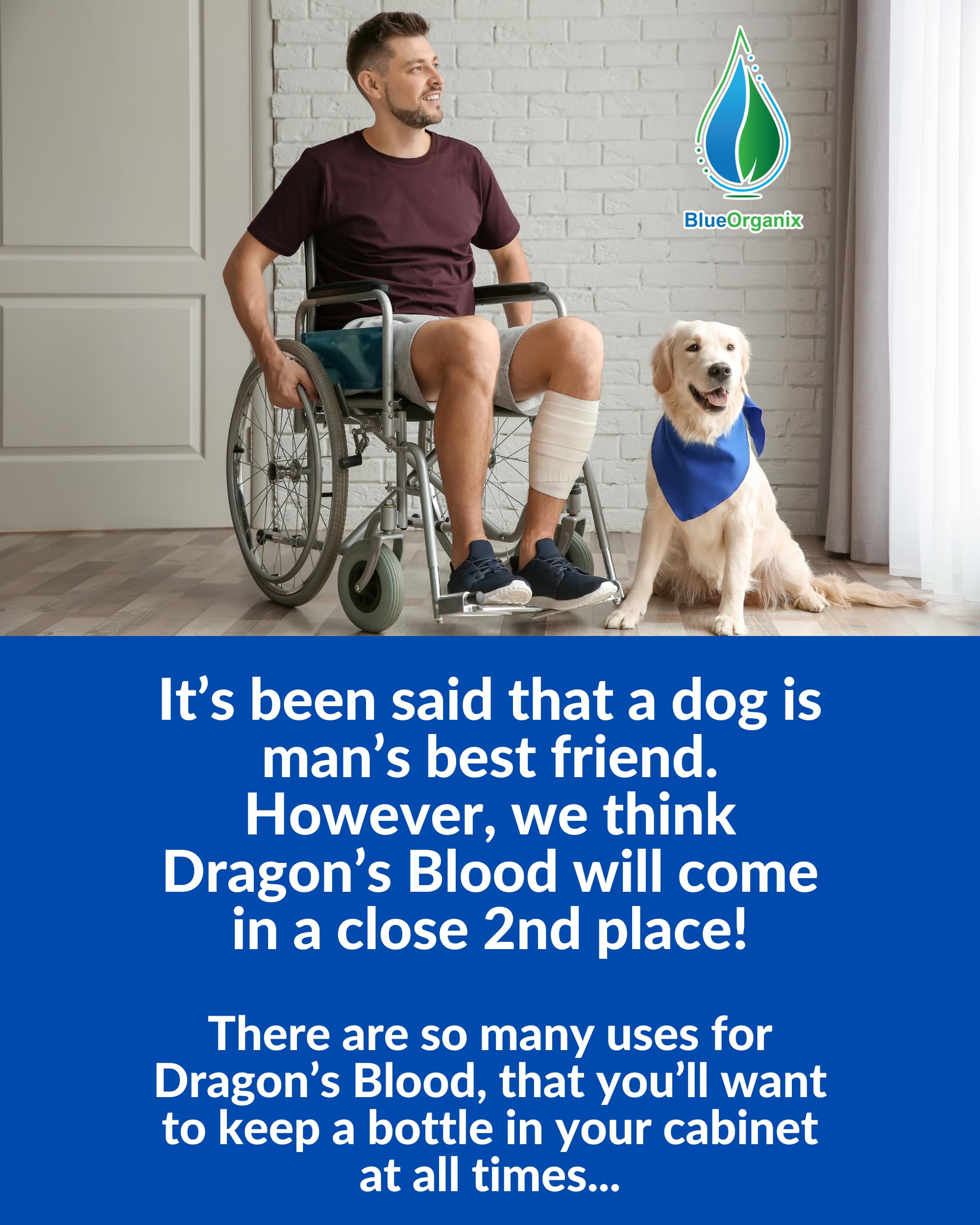 Graphic showing multiple uses for Dragon's Blood tincture