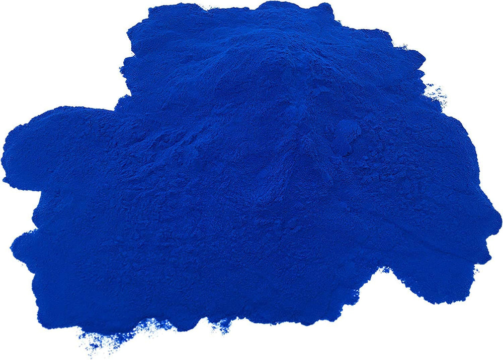Back view of Blue Spirulina powder packaging