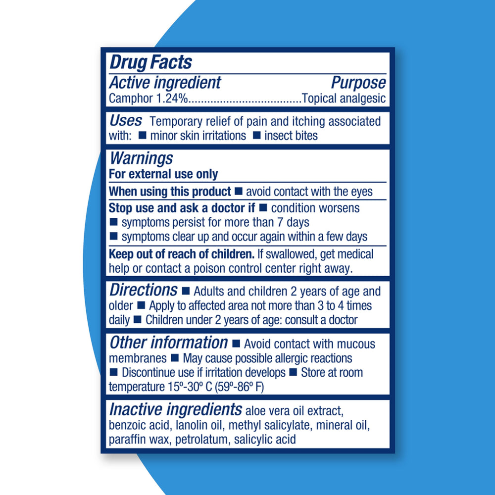 Blue Star Ointment 2oz jar side view for home use