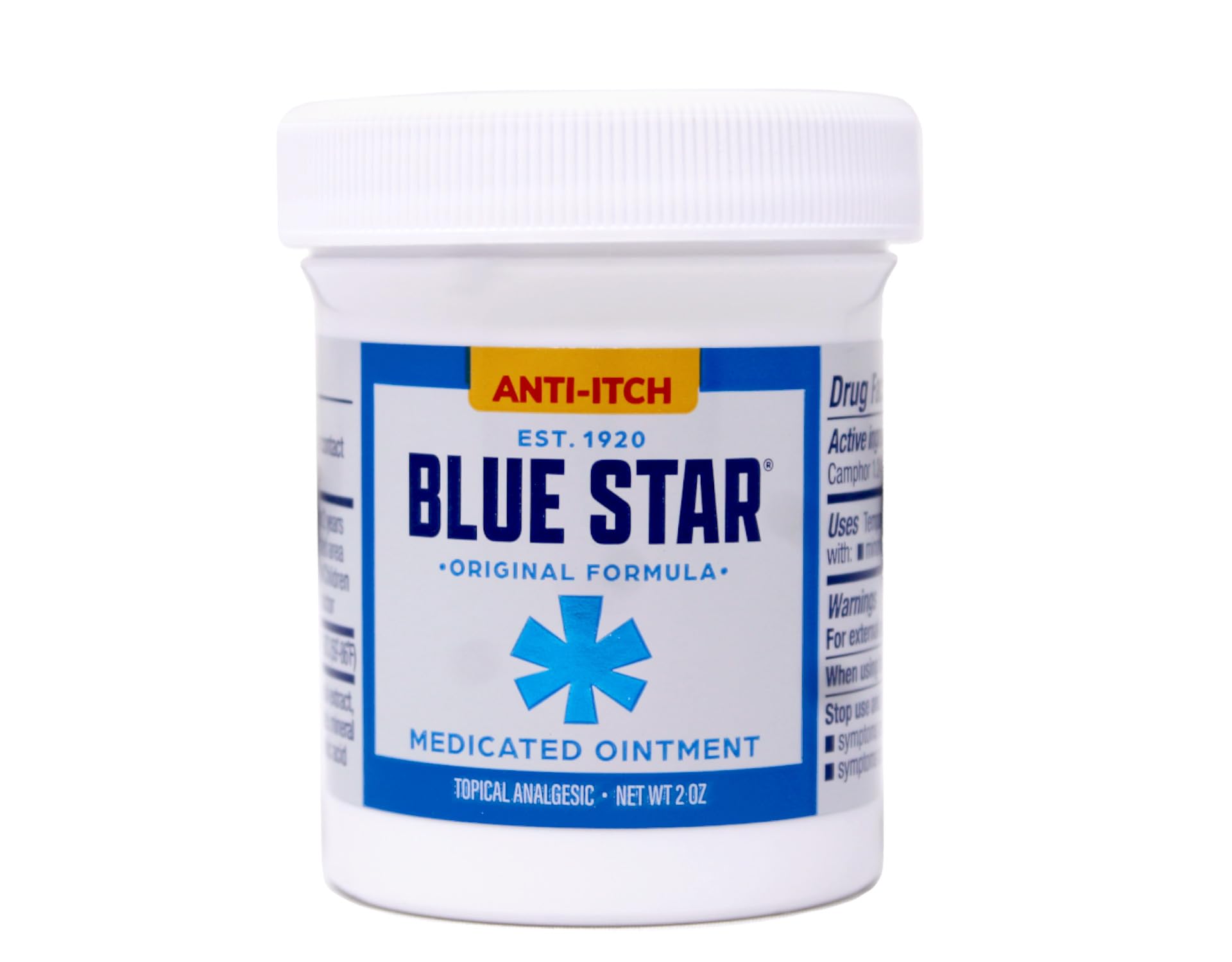 Blue Star Ointment dab on skin showing quick relief application