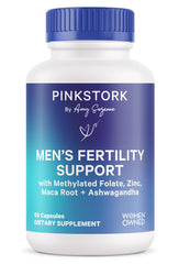 Blue Stork Fertility Supplements for Men bottle on white background