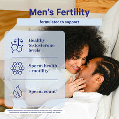 Supplement facts panel for Blue Stork Men’s Fertility