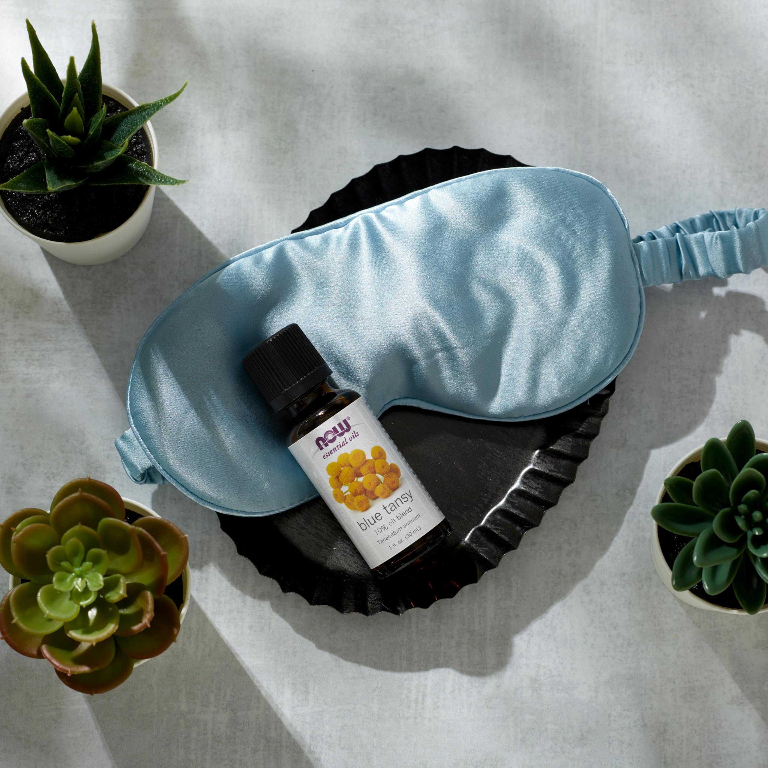 Packaging for 1 oz NOW Foods Blue Tansy Oil Blend