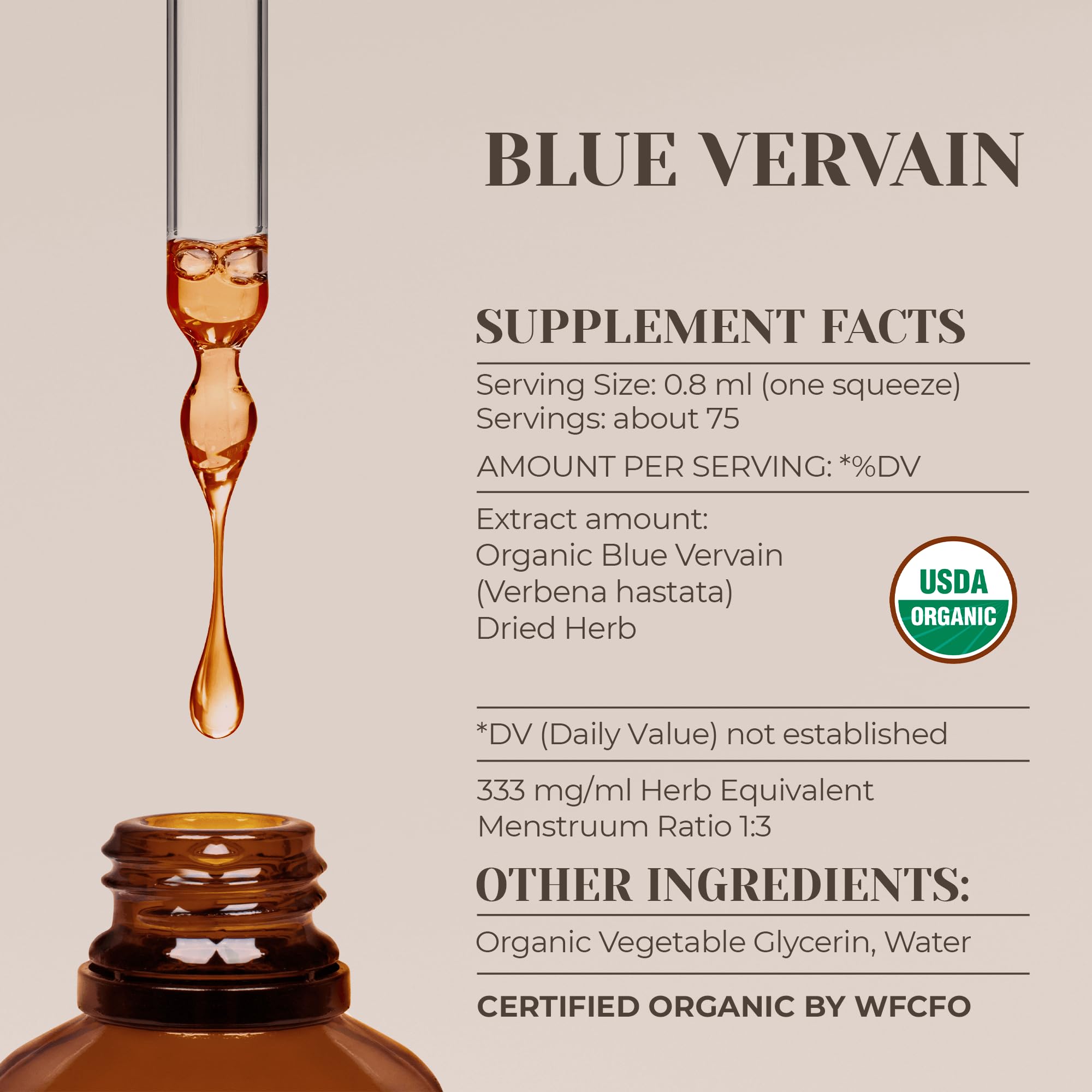 Dried Blue Vervain herb (Verbena hastata) for tinctures