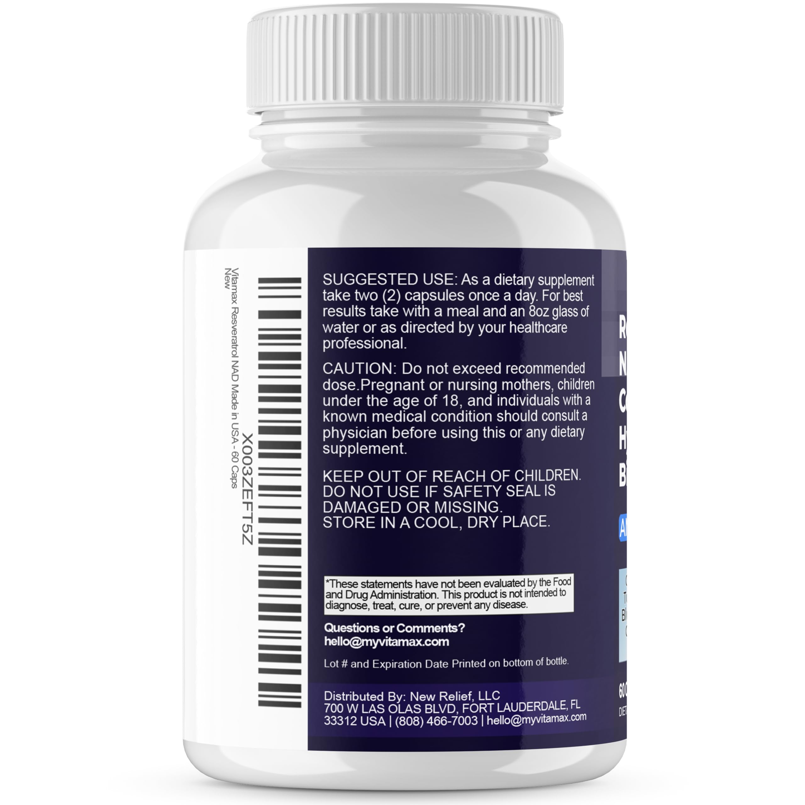Blueberry extract and Quercetin as part of Vitamax ingredients
