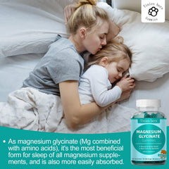 Blueberry-flavored chewable magnesium glycinate gummies