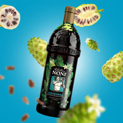 Noni juice with pomegranate mangosteen aronia and cranberry extracts