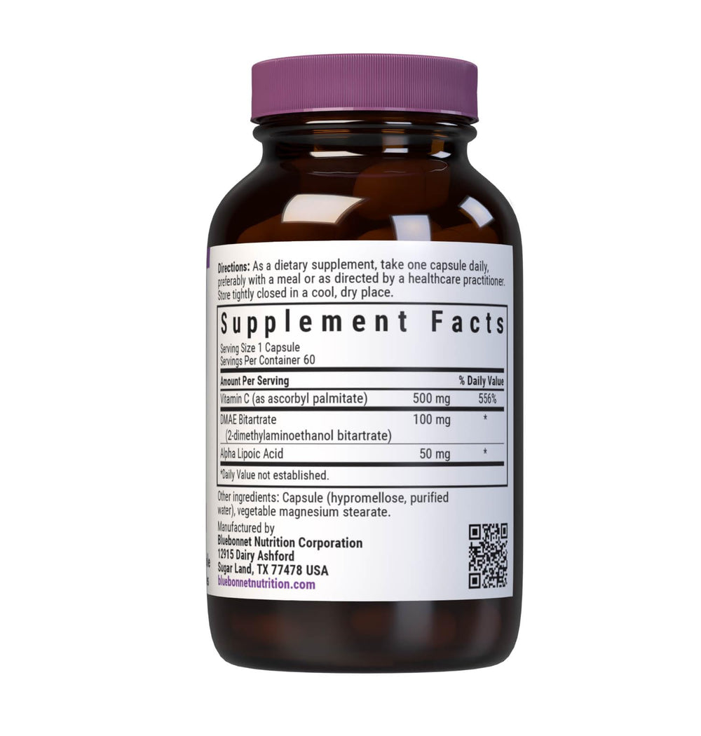 BlueBonnet Age-Less Skin Formula Capsules bottle with 60 vegetable capsules