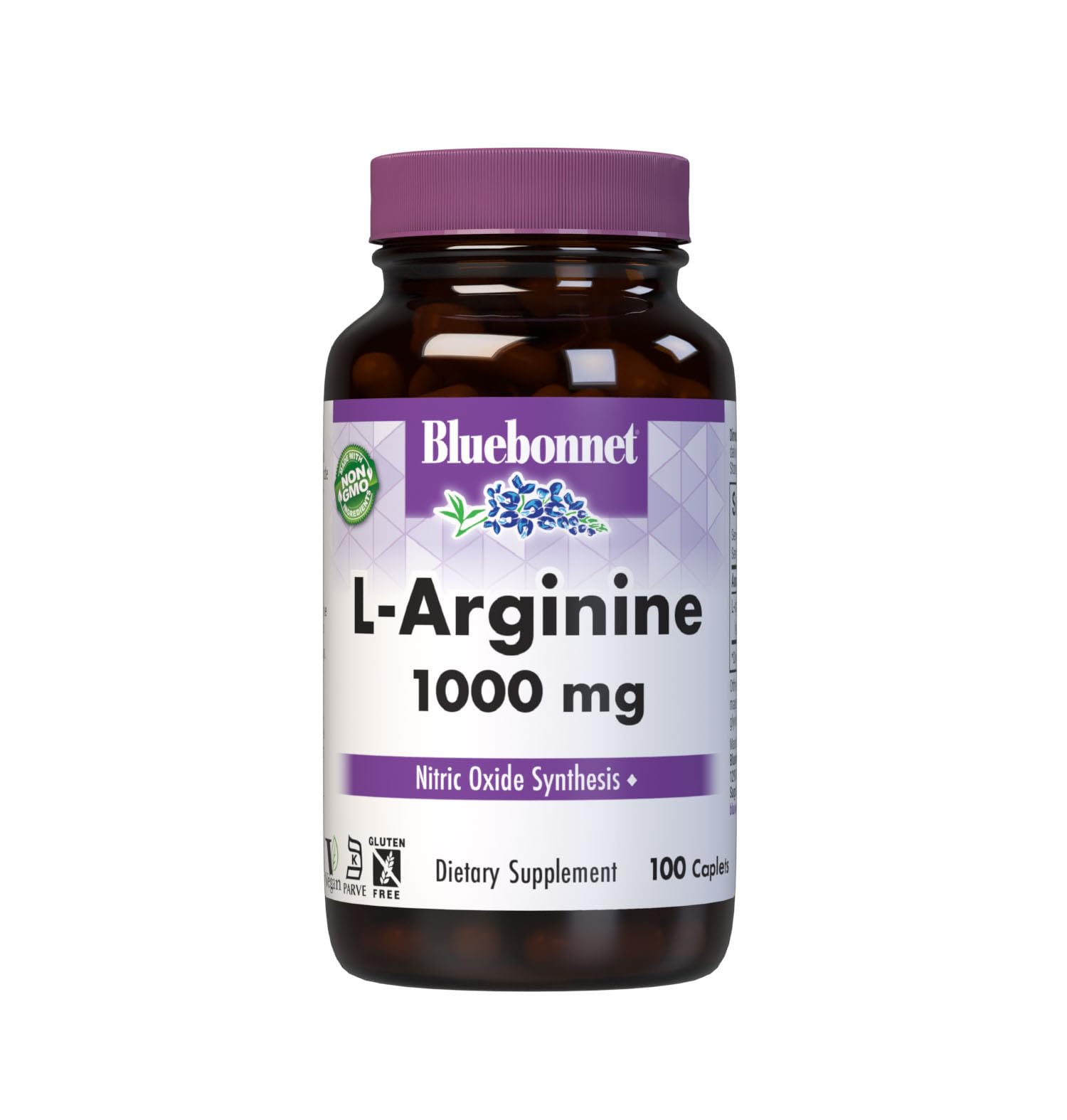Bluebonnet L-Arginine 1000 mg capsules bottle