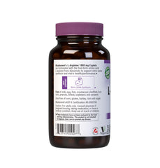 Bluebonnet L-Arginine 1000 mg bottle with label